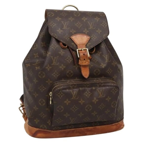LOUIS VUITTON Monogram Montsouris GM Backpack M51135 LV Auth 135592 - Picture 1 of 16